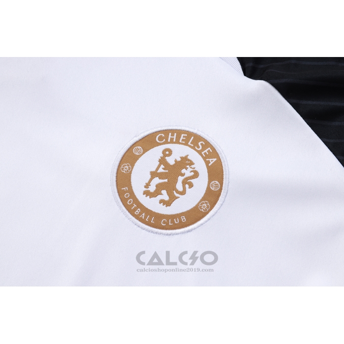 Tuta da Track Chelsea Manica Corta 2023-2024 Bianco - Pantaloncini